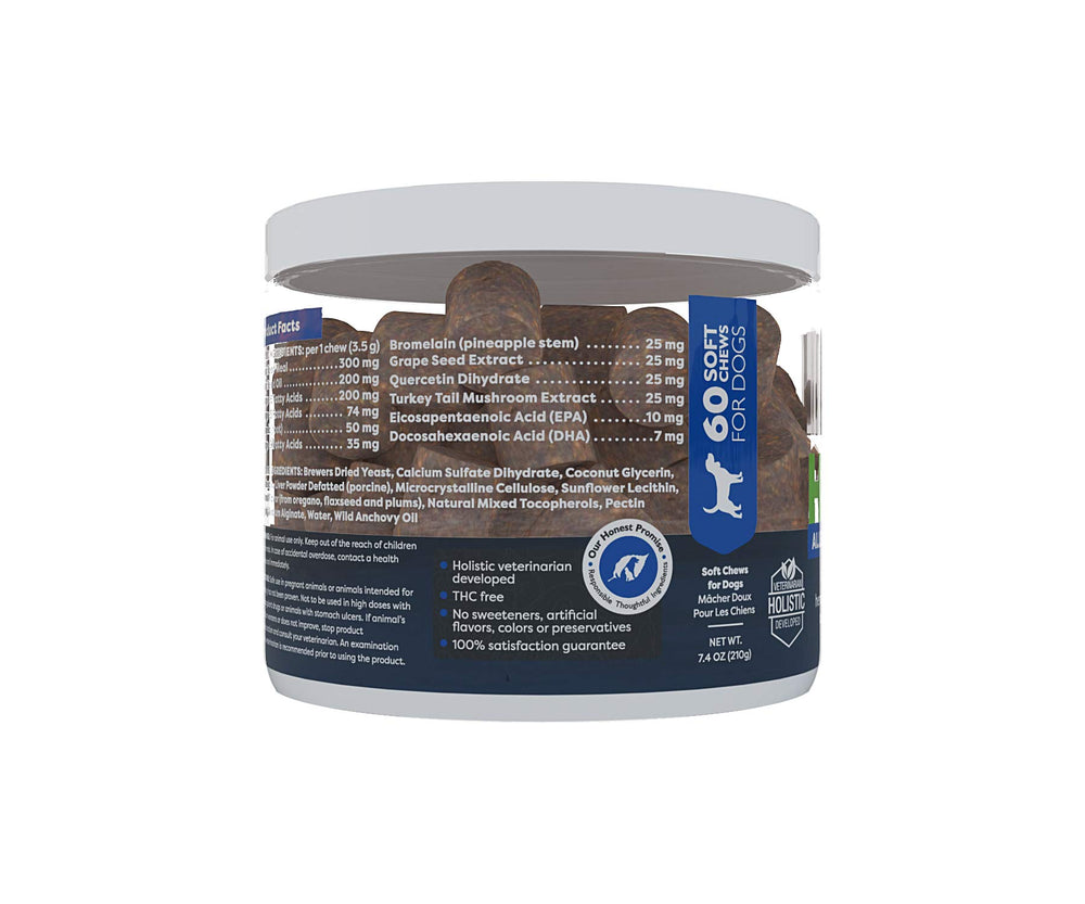 Only Natural Pet EPA DHA omega3: soutien nutritionnel pour la peau et le pelage.
