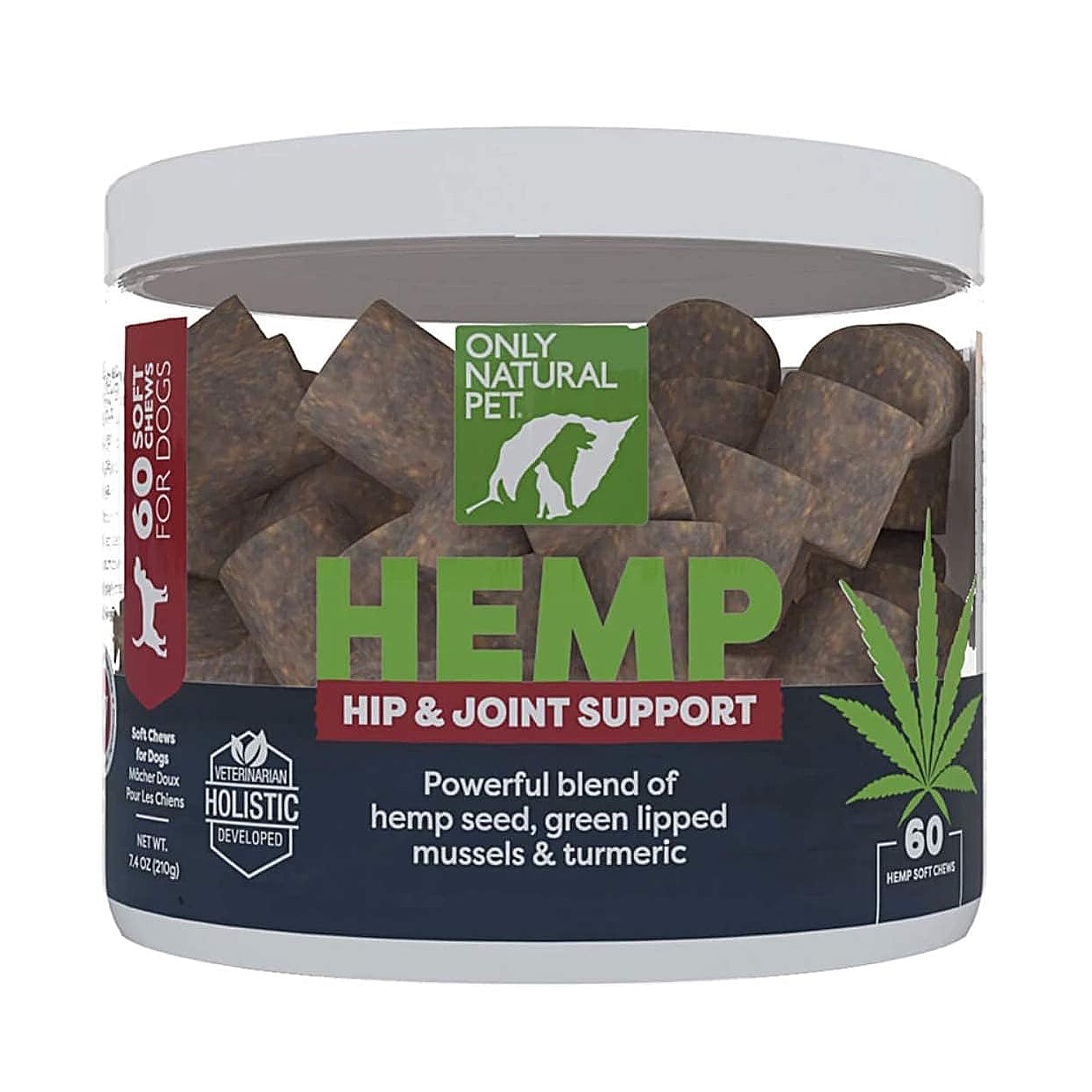 Only Natural Pet bouteille hip et joint pour chiens, favorise une mobilité saine