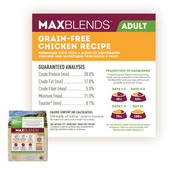 Only Natural Pet MaxBlends ragout poulet dehydratae, texture riche et savoureuse