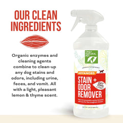 Only Natural Pet parfum citron-thym pour une fragrance agréable.