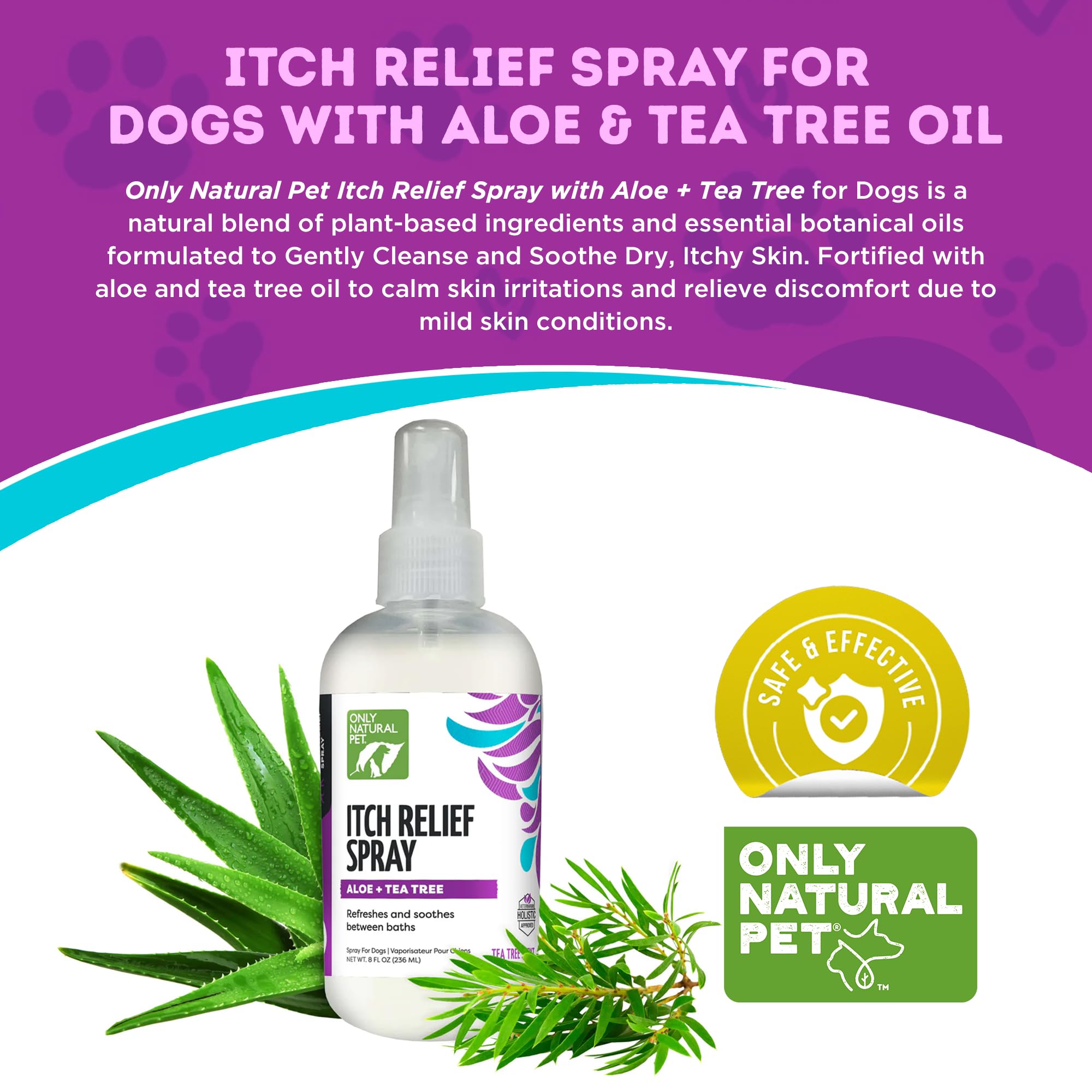 Only Natural Pet – pH équilibré pour chiens, douceur sûre.