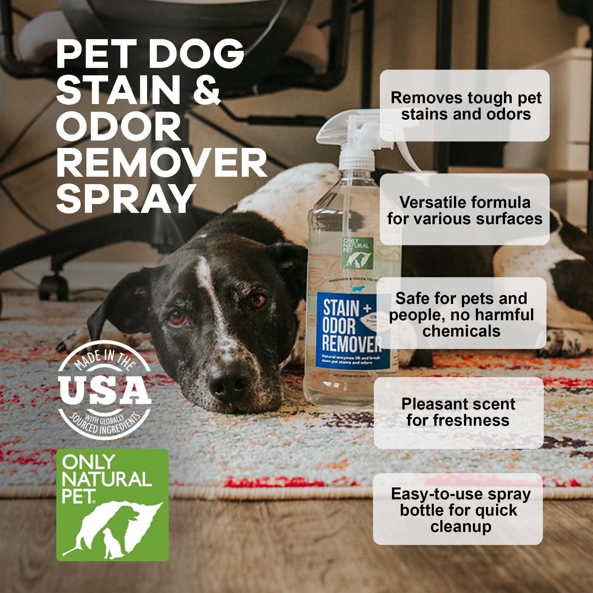 Only Natural Pet purificateur odeurs accidents chien — option pratique et efficace.