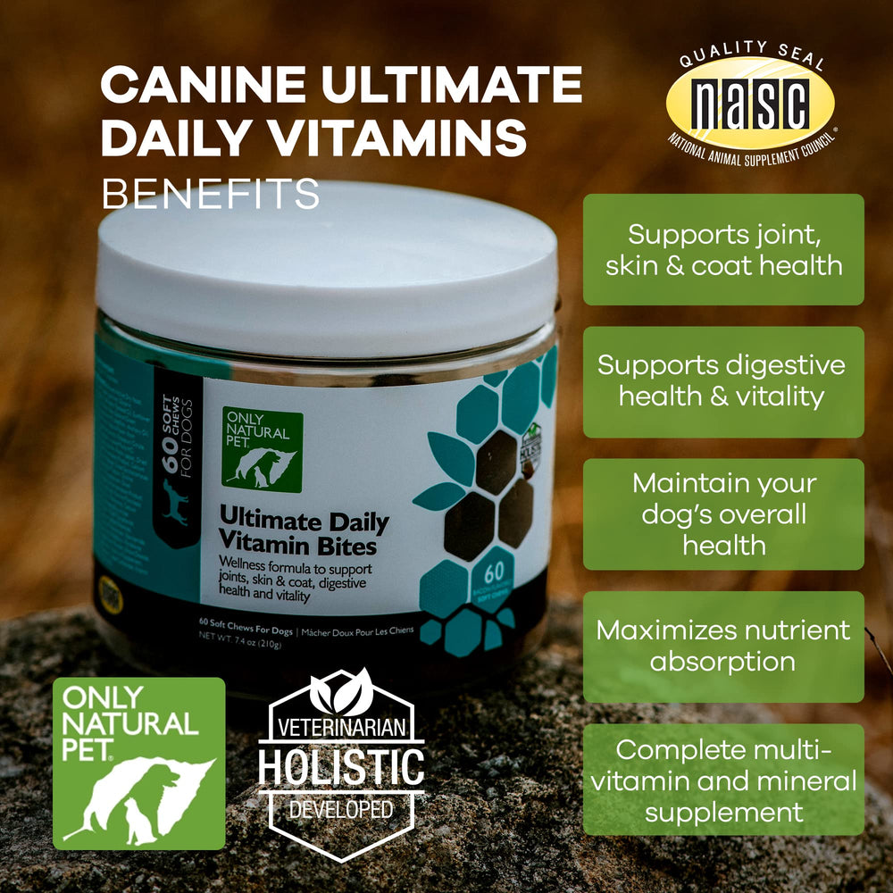 Only Natural Pet soutien digestif pour chiens, texture douce.