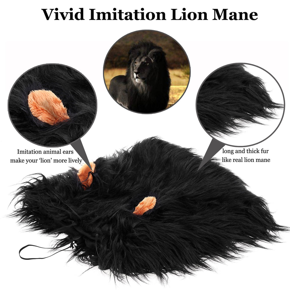 Onmygogo crinière lion chien ajustement facile pour tailles M à L.