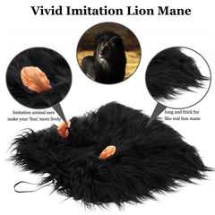 Onmygogo crinière lion chien ajustement facile pour tailles M à L.