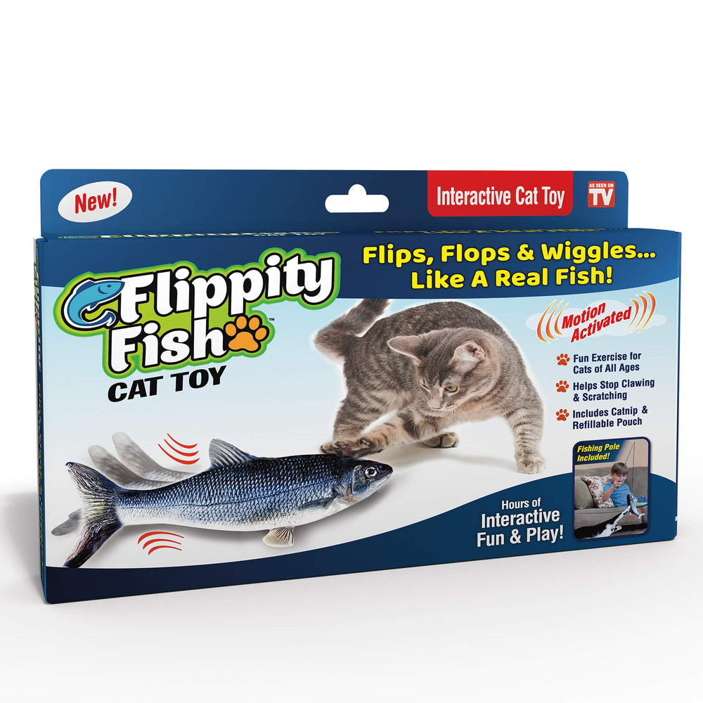 Flippity Fish Ontel en action, poisson interactif stimulant le jeu et l'exercice.