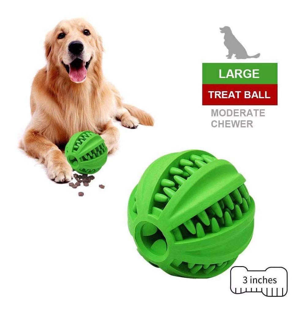 Balle ONTWOPETS pour dentition, nettoyage léger des dents pendant le jeu.