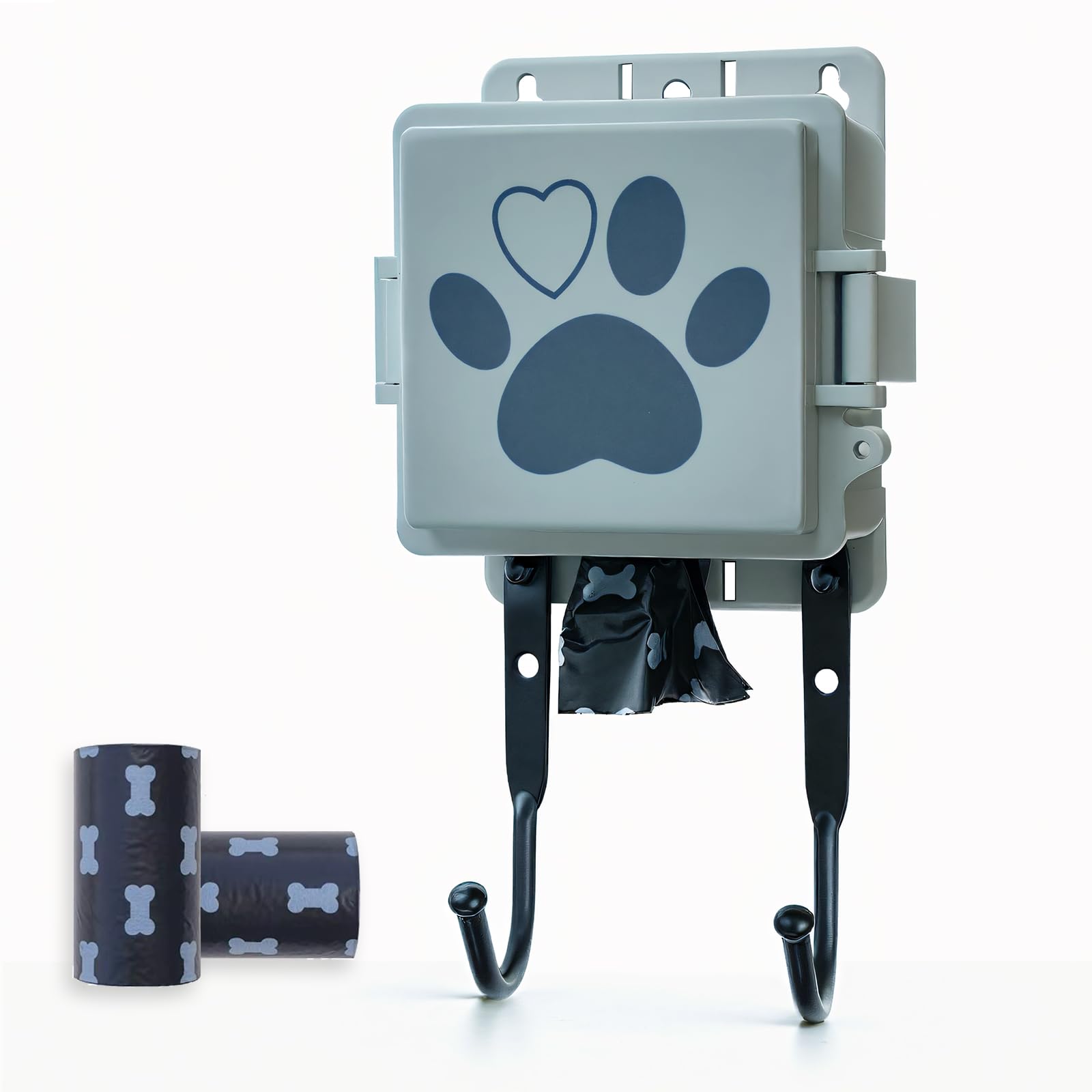 Onybte distributeur de sacs crottes chien avec 2 rouleaux, pratique et accessible.