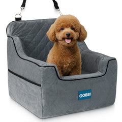 Siège OOBBI pour petit chien avec mousse mémoire pour trajets confortables.