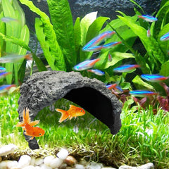 Oooct aspect naturel roche, habitat réaliste, ambiance authentique pour l'aquarium.