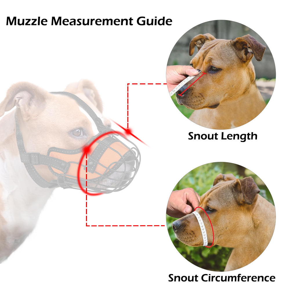 OOPSDOGGY Guide de mesure museau pitbull pour ajuste fiable