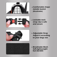 Museliere en acier inoxydable OOPSDOGGY, durable et fiable.