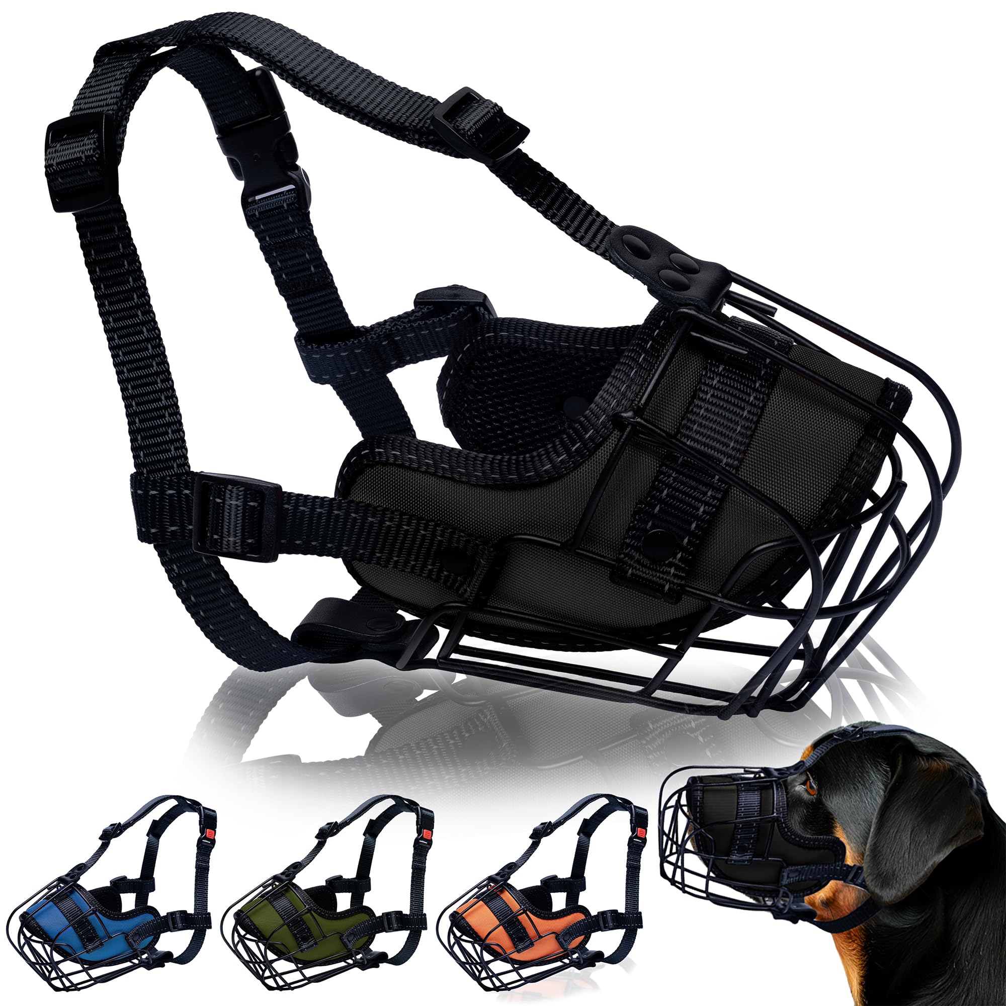 OOPSDOGGY museau-metallique Rottweiler-ventilation pour respiration aisée.