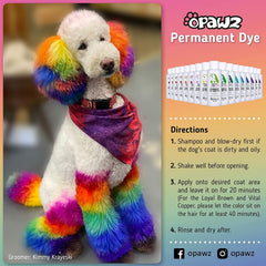 OPAWZ coloration permanente cheval – application précise sur le poil.