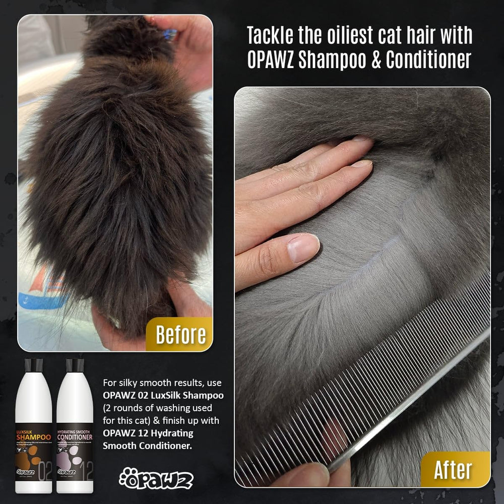 OPAWZ LuxSilk-coat-long-resulte-soyeux: conséquence envisageable sur les poils longs.