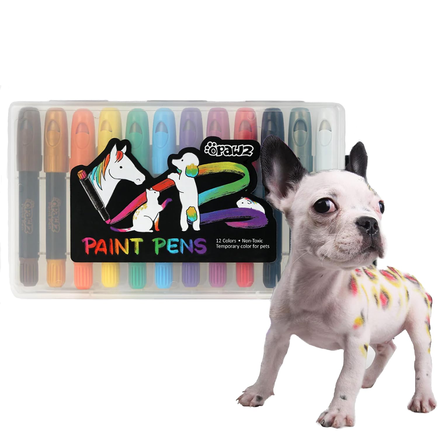 OPAWZ teinture poils animal rouge, coloration temporaire rapide et sans effort.