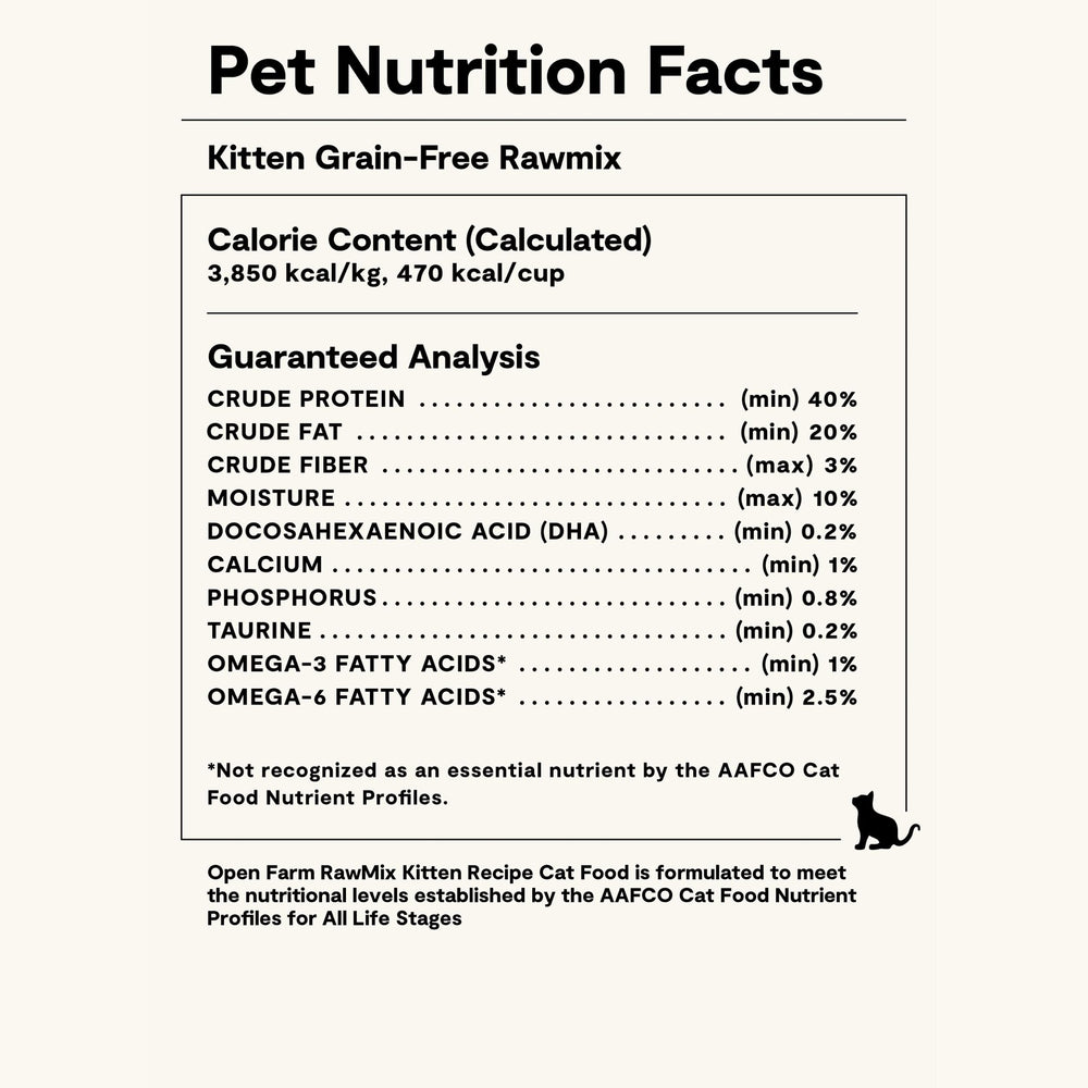 Open Farm croquettes chaton – alimentation complète pour croissance et énergie.