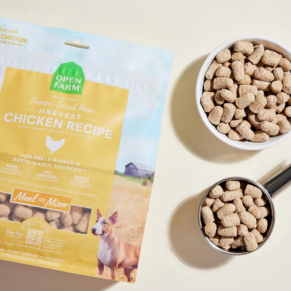 Open Farm bouchées petites – adaptées à toutes les tailles.