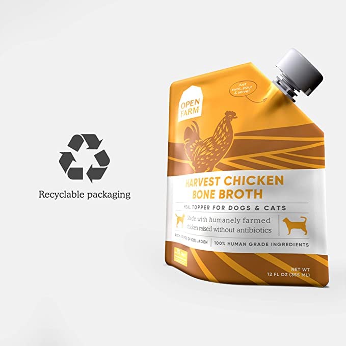 Open Farm Bouillon d’Os Harvest Sans additifs — sans arômes artificiels ni conservateurs.