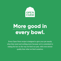 Bouillon d'os Open Farm – ingrédients naturels visibles sans additifs artificiels.