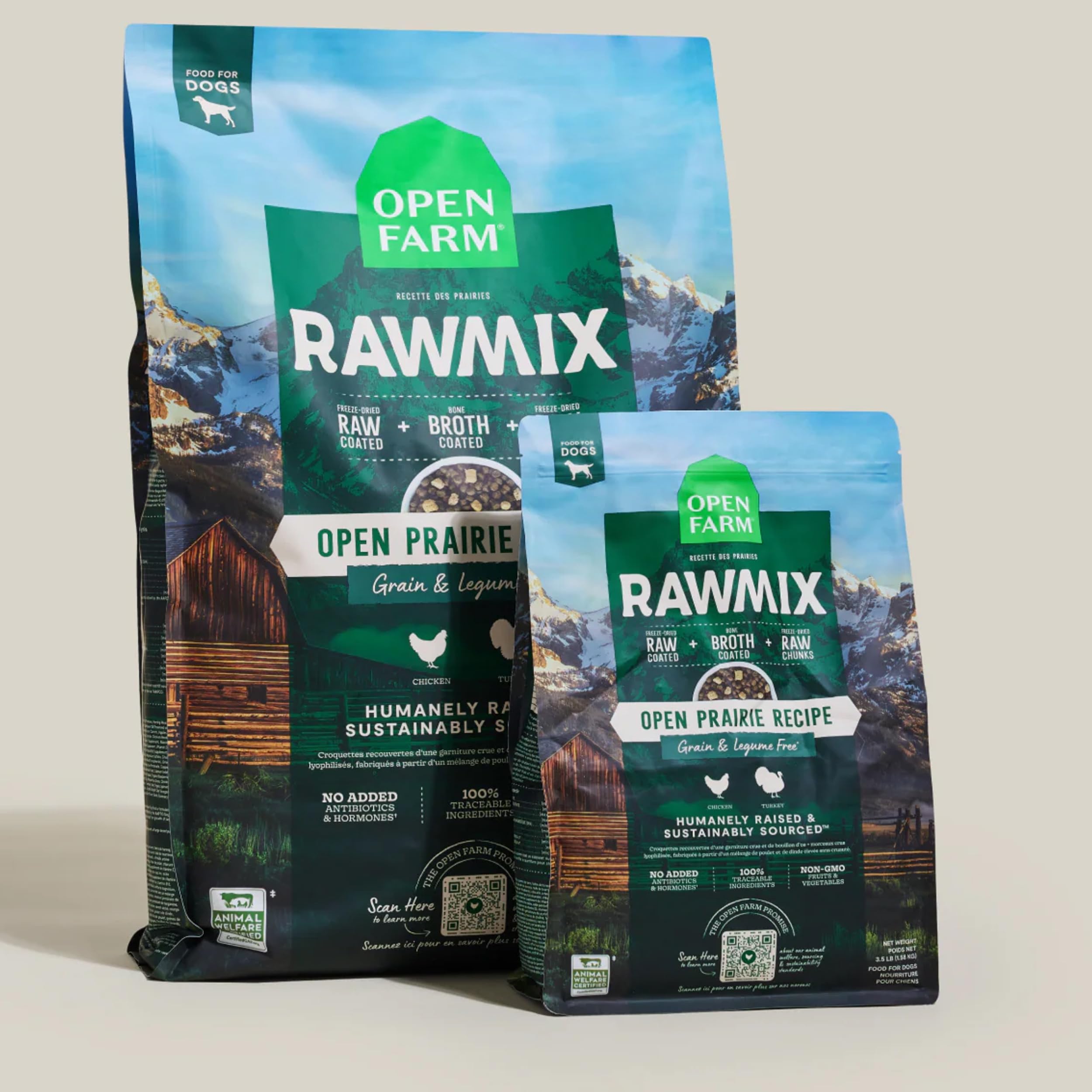 Open Farm certification bien-être pour les ingrédients utilisés