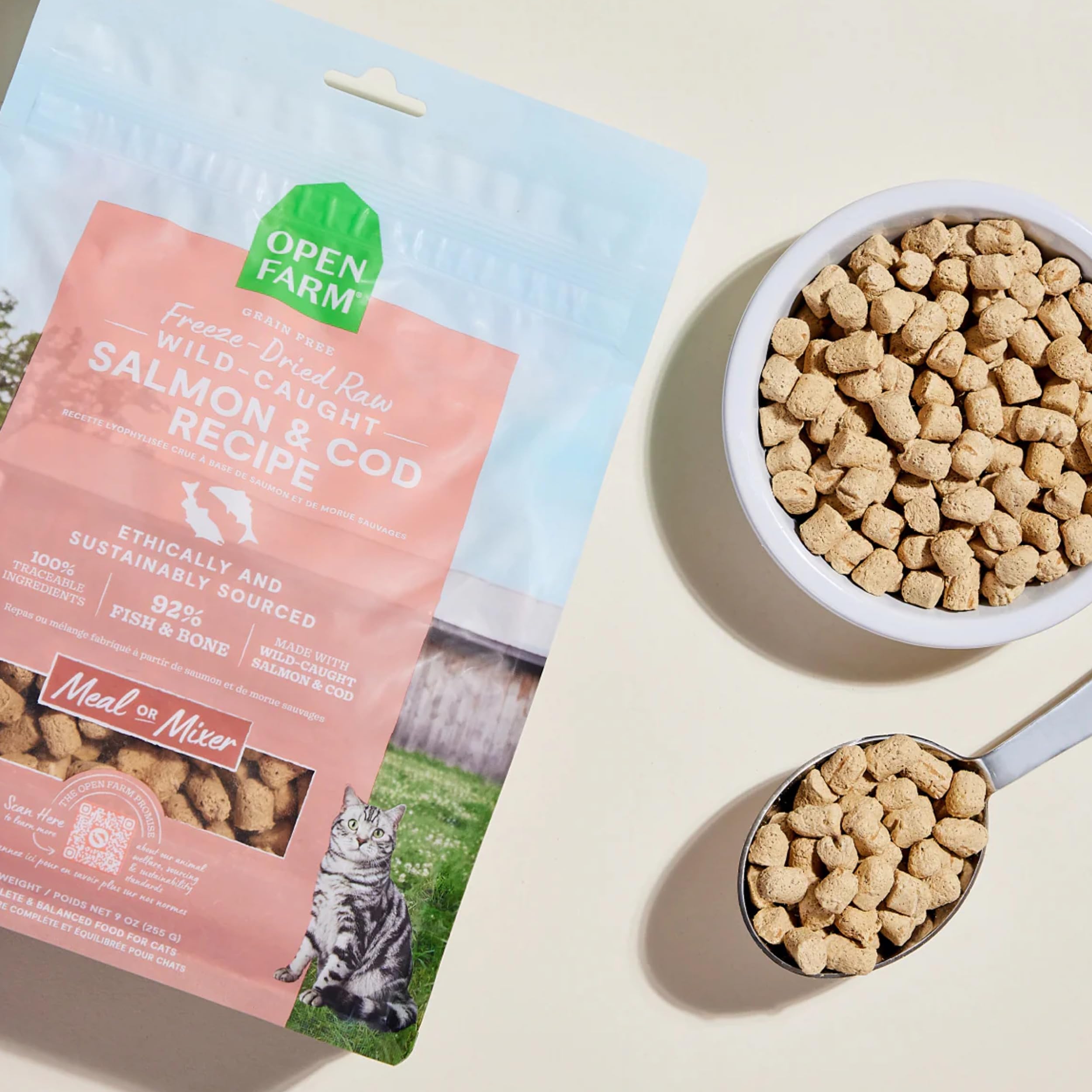 Open Farm: ingrédients naturels sans céréales, nutrition de qualité.