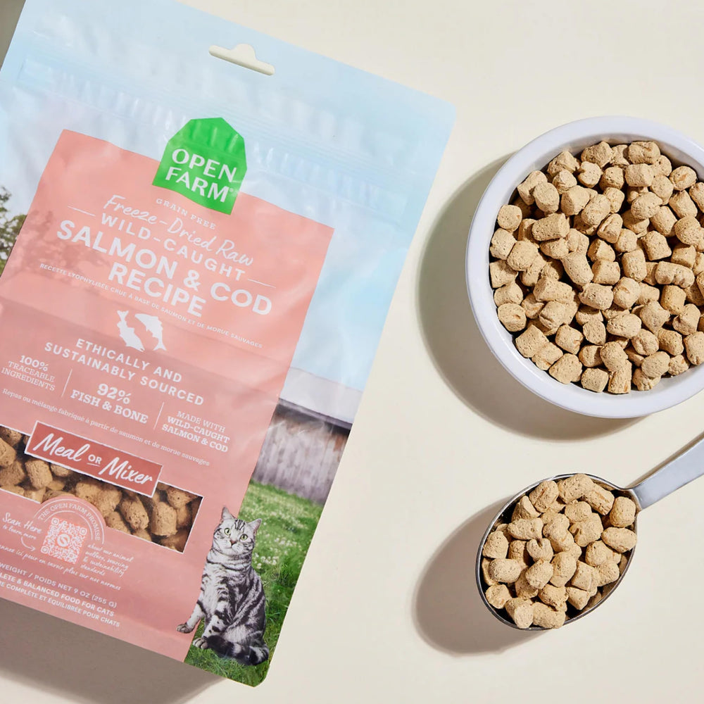 Open Farm: ingrédients naturels sans céréales, nutrition de qualité.