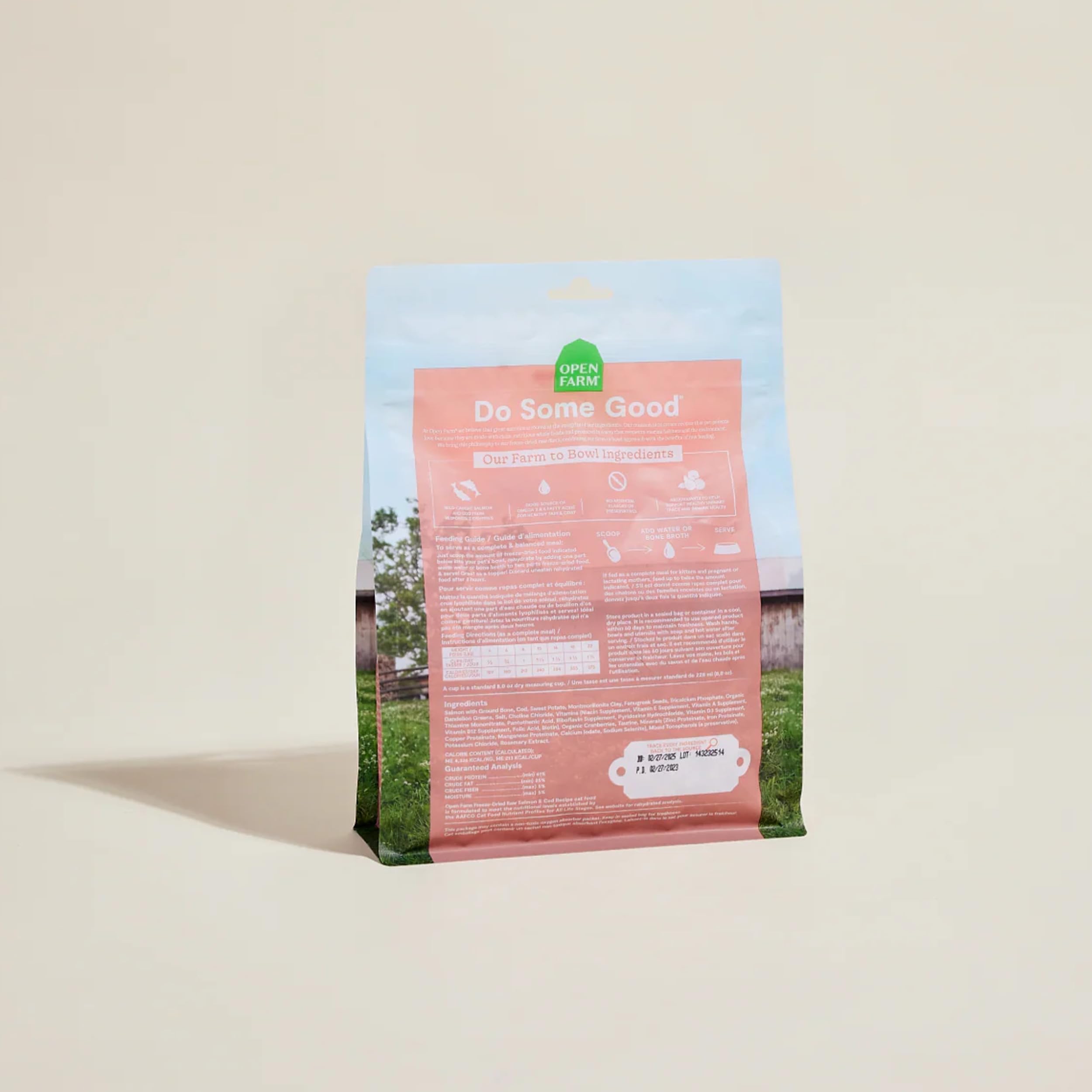 Open Farm: préparation rapide pour repas quotidien des chats actifs.