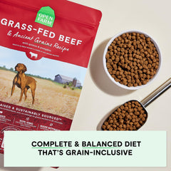 Open Farm croquettes boeuf gras, texture attrayante pour chien