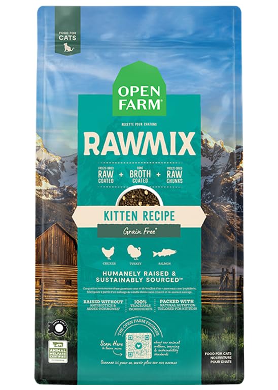Open Farm croquettes chat – protéines élevées pour énergie durable.