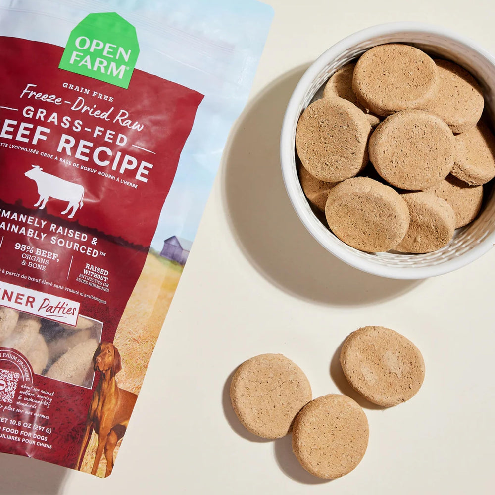 Open Farm galettes organes et os: texture croquante et nutriments essentiels