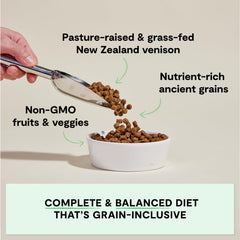 Open Farm ingredients fruits legumes non-ogm, source naturelle de vitamines.