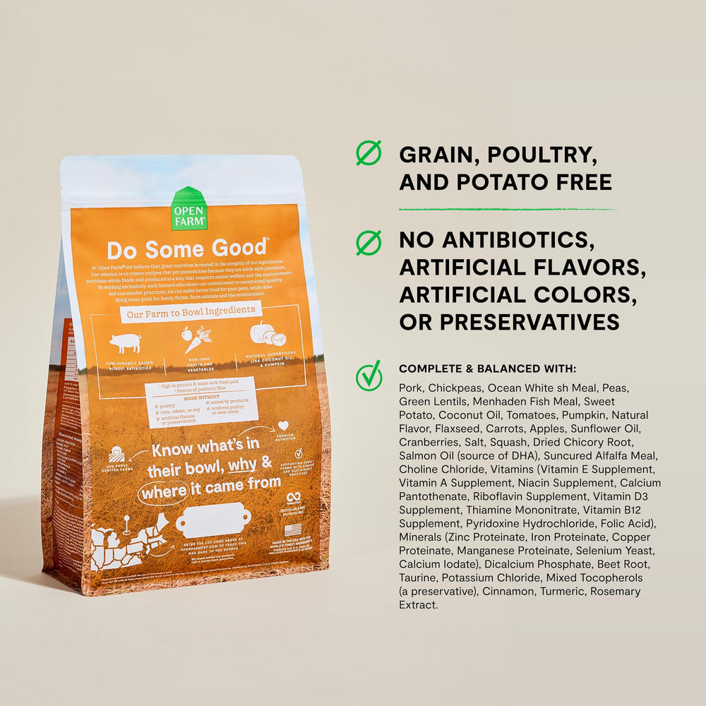 Open Farm: ingrédients traçables pour une alimentation transparente.
