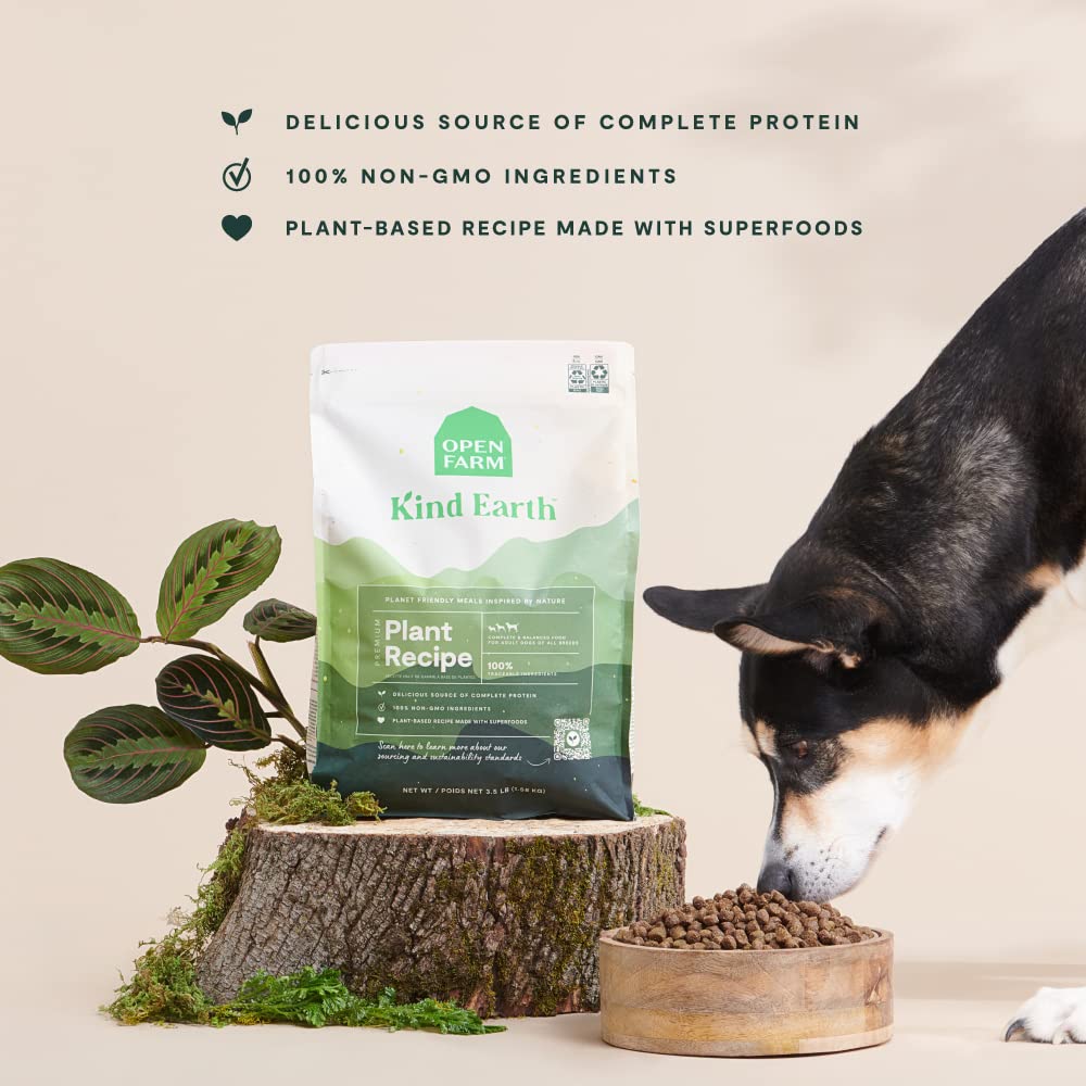Open Farm Kind Earth curcuma et antioxydants pour des bienfaits potentiels.