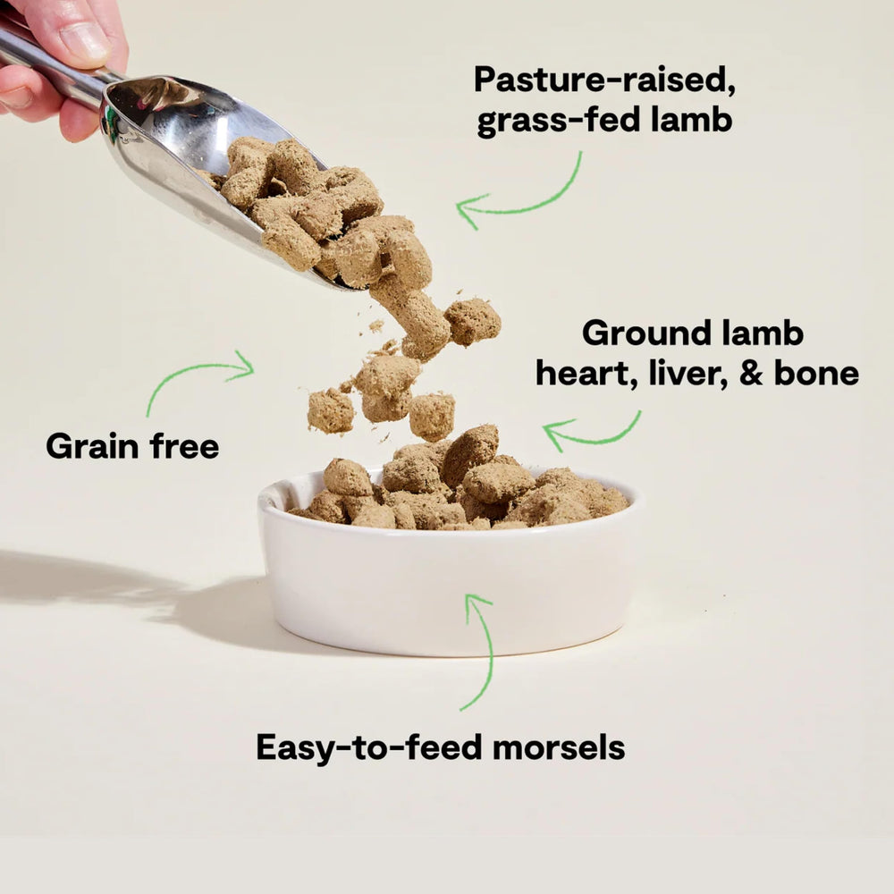 Open Farm: Organes-os-agneau, apport nutritionnel varié et digestibilité.