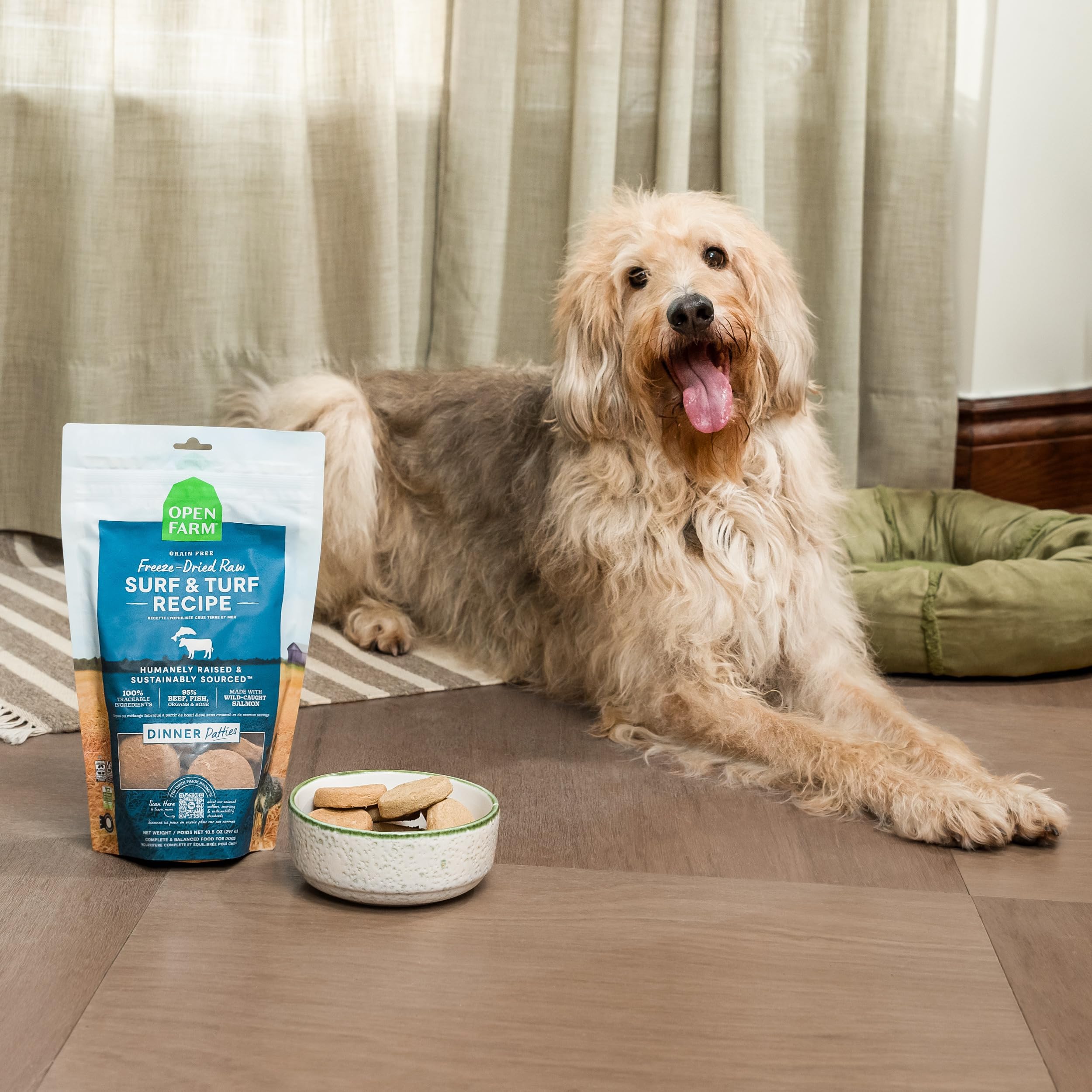 Open Farm sachet 17,5 oz - format pratique pour nourrir votre chien