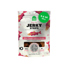 Open Farm poche saumon jerky, friandise protéinée pour récompenser et partager.