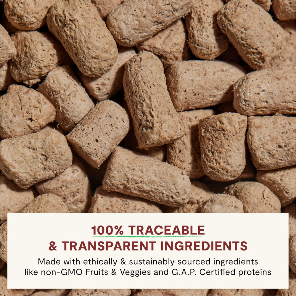 Open Farm RawMix fabriqué aux États‑Unis avec ingrédients traçables.