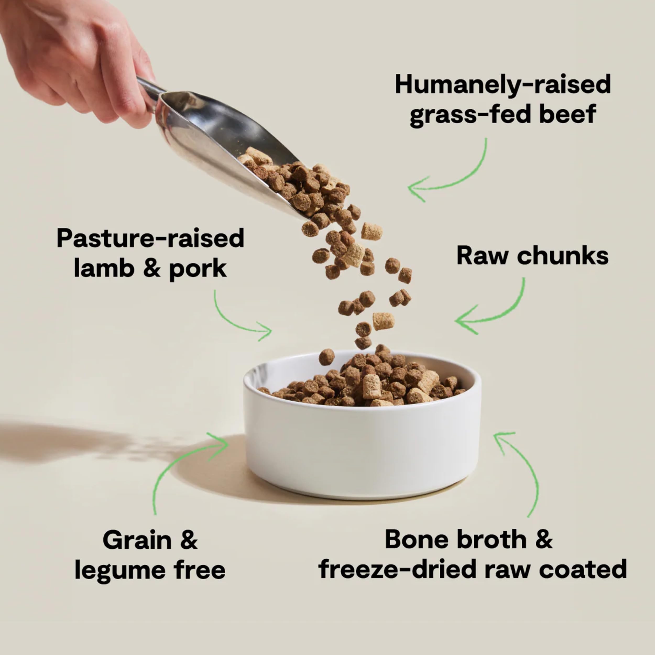 Open Farm RawMix morceaux crus lyophilisés : protéines naturelles et saveur authentique.