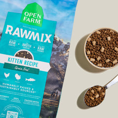 Open Farm RawMix mélange poulet dinde saumon pour chatons gourmands