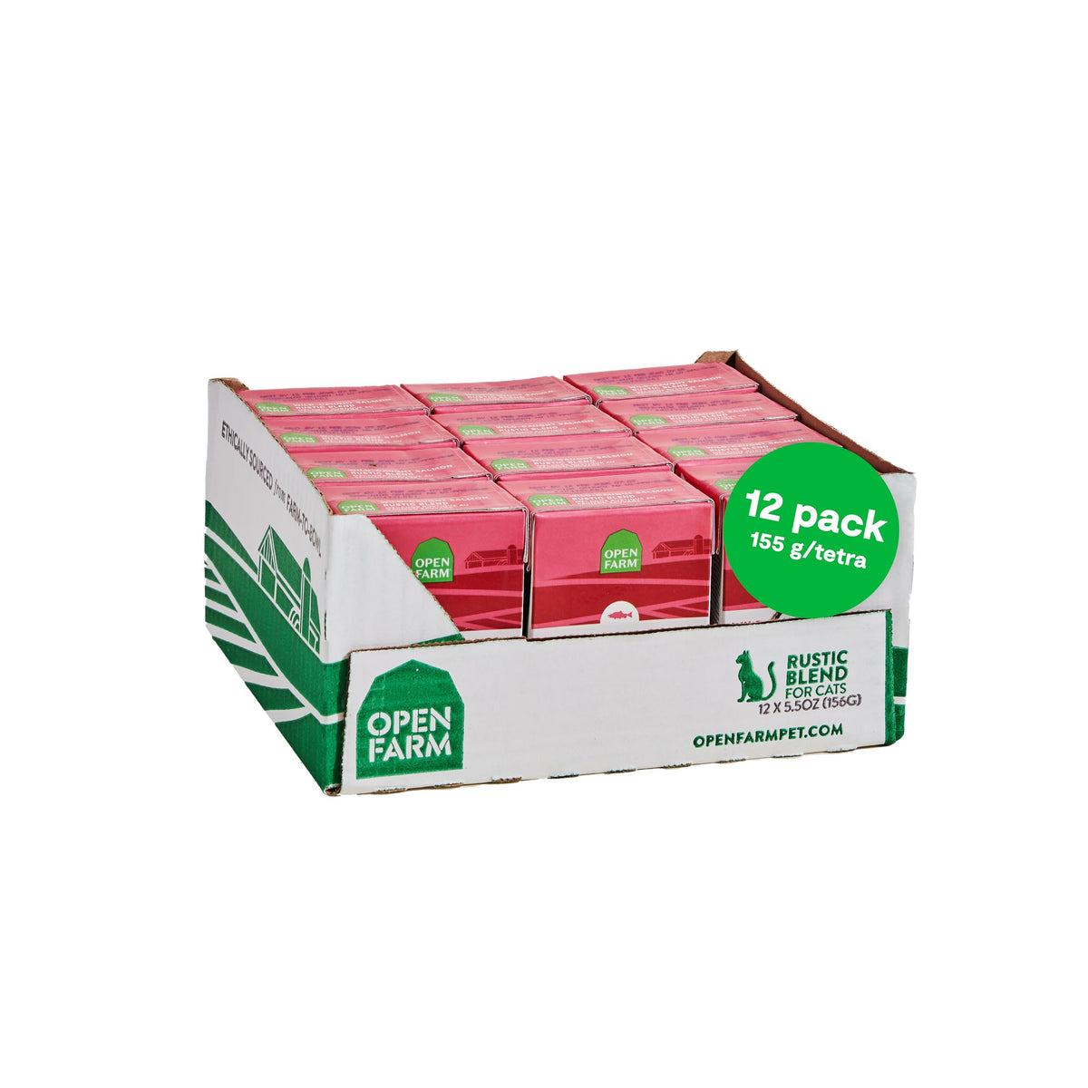 Open Farm Rustic Blend Chat Saumon Sauvage — texture appétente pour le repas