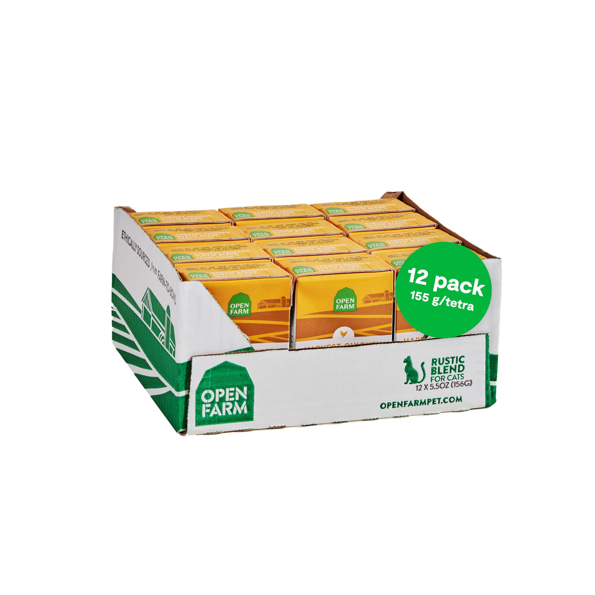 Open Farm Rustic Blend texture savoureuse qui titille l appétit du chat.
