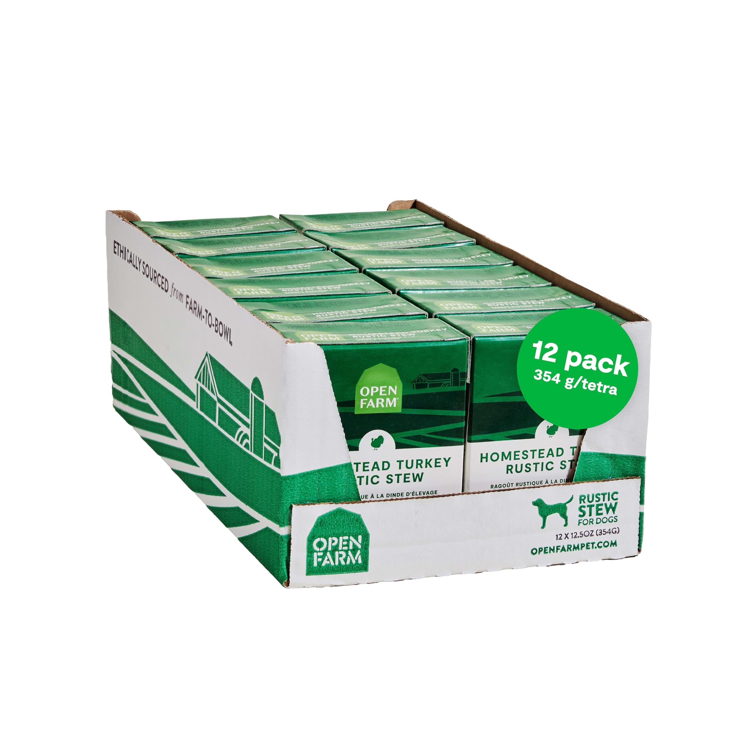 Open Farm Rustic Stews avec dinde ferme et bouillon nutritif pour chien