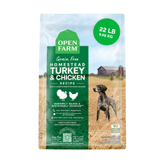 Open Farm sac croquettes sans céréales dinde-poulet, nutrition complète pour chiens
