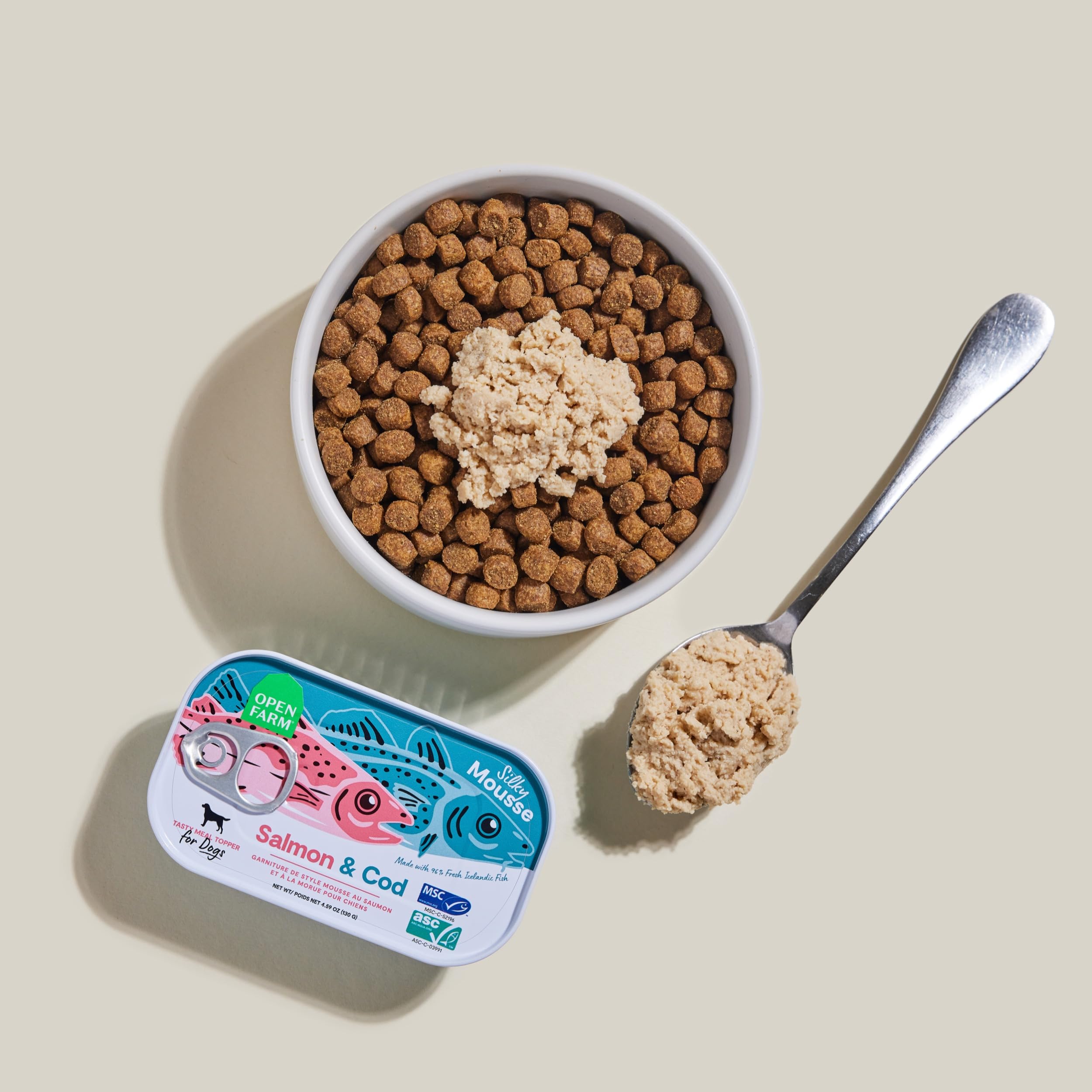 Open Farm amidon pomme de terre sans ogm, apport en fibres pour chien.