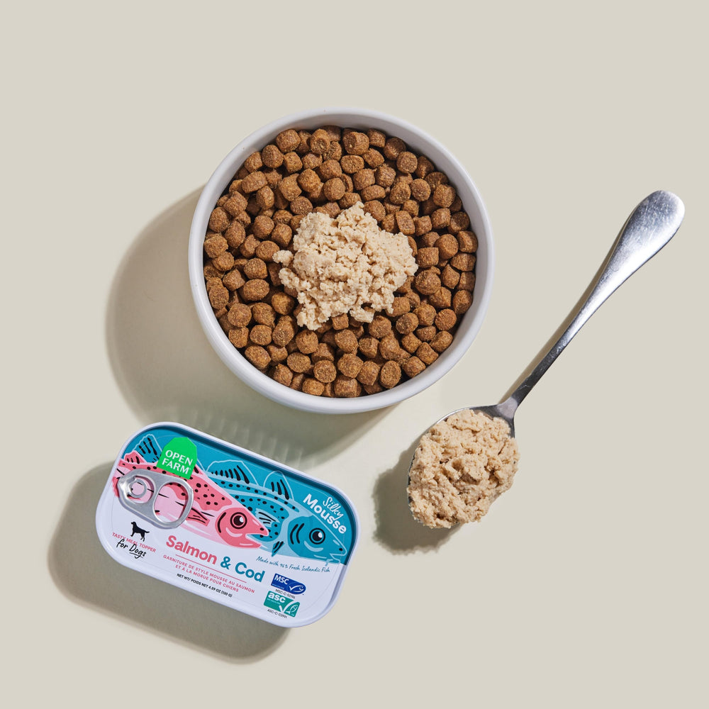 Open Farm amidon pomme de terre sans ogm, apport en fibres pour chien.