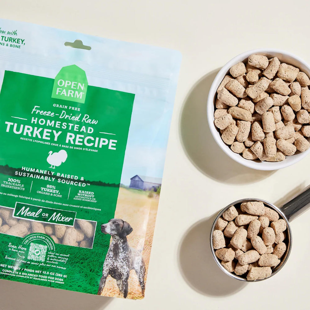 Open Farm Superaliments lyophilisés, varier les saveurs et textures.