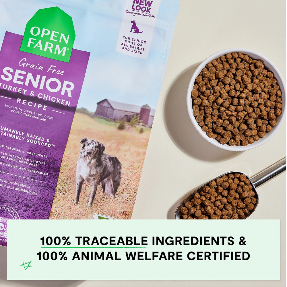 Open Farm traçabilité des ingrédients, origine éthique et qualité vérifiée.