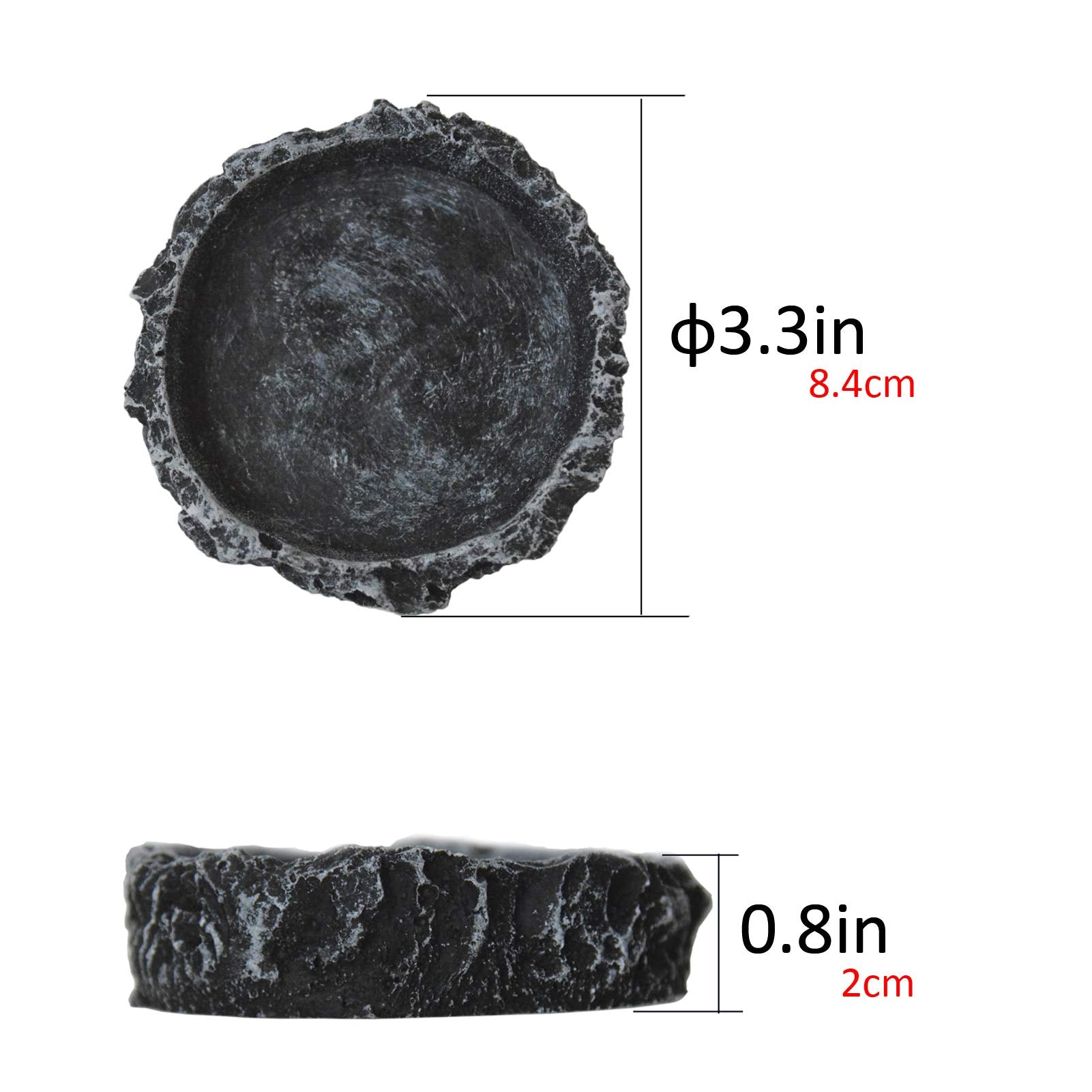 OperSeven bol nourriture reptile rond, pratique pour nourrir facilement.
