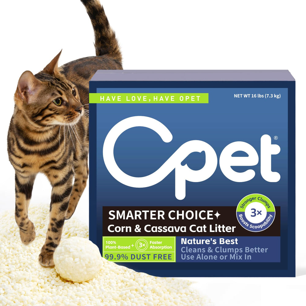 OPET Tapioca chat compacte, agglomération solide facilitant le nettoyage